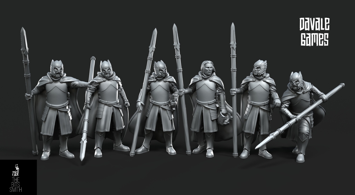 Court Guards of Grey Castle mit Speeren